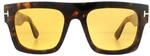 Tom Ford Lunettes De Soleil Fausto FT0711 56E Havana Brun