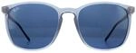 Ray-Ban Square Herren Sonnenbrille Transparent Blau mit blauen Verlauf