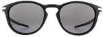 Oakley Round Mens Satin Black Prizm Gris Lunettes de soleil