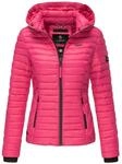 Marikoo Damen Steppjacke Samtpfote mit abnehmbarer Kapuze & Rippb&uuml;ndchen
