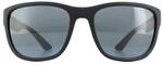 Lunettes De Soleil Prada Sport PS01US UFK5L0 Gris Caoutchouc Gris Miroir Gris Fonc&eacute;