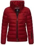 Marikoo Damen Steppjacke Poisen mit hohem Kragen & Teddyfleece-Taschen