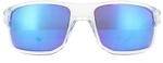 Oakley Wrap Hommes Polid Clear Prizm Sapphire Sungass