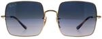 Ray-Ban Square RB1971 914778 polished gold blue grey gradient polarized sunglasses