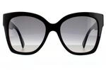 Gucci Square Womens Schwarz Grau Gradient Sonnenbrille