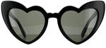 Saint Laurent Cat Eye Damen Schwarz Grau Sonnenbrille