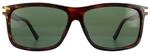 Polaroid Rectangle Mens Dark Havana Green Polarisierte Sonnenbrille