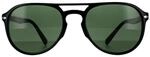 Persol Aviator Unisex Schwarz Gr&uuml;n Sonnenbrille