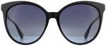 Polaroid Cat Eye Womens Schwarz Grau Gradient Polarisierte Sonnenbrille