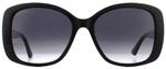 Gucci Butterfly Damen Schwarz Grau Gradient Sonnenbrille
