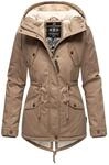 Marikoo Damen Winterjacke Manolya mit Teddyfellfutter & Baumwoll-Obermaterial