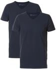 Petrol Industries - T-shirt V-Neck Lot de 2 Basic Hommes - Bleu