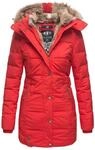 Marikoo Damen Winterjacke mit Kapuze & Kunstfell-Innenfutter