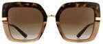 Dolce & Gabbana Sonnenbrille DG4373 325613 Top Havanna auf Transparent Braun Braun