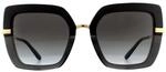 Dolce & Gabbana Sonnenbrille DG4373 32468G Top Schwarz auf Transparent Schwarz...