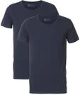 Petrol Industries - 2-er Pack Basic-T-Shirt Rundhalsausschnitt Herren - Blau
