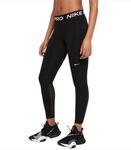 Nike Pro Damen Schwarze Hohe Taillierte Crop Leggings