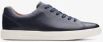 Un Costa Spitze Navy Leder Sneakers