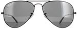 Ray-Ban Aviator Unisex poliert schwarz/schwarz polarisiert Aviator 3025 Sonnenbrille