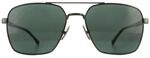 Hugo Boss Square Mens Matte Ruthenium Gr&uuml;n Sonnenbrille