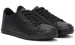 Kickers Schwarz Leder Tovni Lacer Turnschuhe