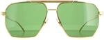 Bottega Veneta Carr&eacute; Femmes Gold Green BV1012S