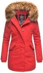 Marikoo Damen Winter Parka mit abnehmbarem Kunstfellkragen & Kapuze