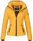 Marikoo Damen Steppjacke Samtpfote mit abnehmbarer Kapuze & Rippb&uuml;ndchen