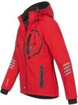 Arctic Seven Damen Softshelljacke Rot-Schwarz