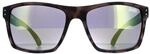 Superdry Sonnenbrille Kobe SDS 122 Matt gummiert Schildpatt Grau Gelb Flash Mirror