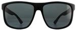 Gucci Sonnenbrille GG0010S 001 Schwarzer Gummi Grau