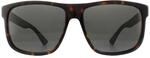 Gucci Rectangle Mens Havanna und Grau Grau polarisierte Sonnenbrille