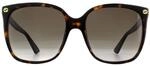 Gucci Cat Eye Sonnenbrille f&uuml;r Damen in Havanna Grau mit Farbverlauf