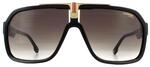 Carrera Shield Mens Black Brown Gradient Sunglasses