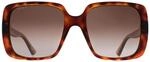 Gucci Square Womens Dark Havana Braun Gradient GG0632S