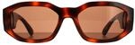 Versace Rectangle Unisex Havanna Dunkelbraun VE4361 Sonnenbrille