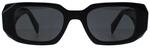 Prada Rectangle Womens Schwarz Dunkelgrau PR17WS