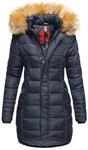 Navahoo Damen Winterjacke Papaya &ndash; Figurbetont, Warm & Mit Abnehmbarem