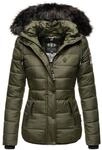 Navahoo Damen Steppjacke Zuckerbiene &ndash; Warm, Stylisch & Mit Teddyfell und Kapuze