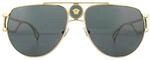 Versace Aviator Unisex-Sonnenbrille Gold Grau