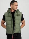 Alpha Industries Kapuzen-Steppweste FD Gr&uuml;n