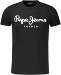 Pepe Jeans Schwarzes Baumwoll-Herren-T-Shirt 019ff690-42dd-719a-9e66-c47e0b07c031