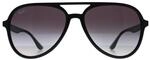 Ray-Ban RB4376 601/8G poliert schwarz grau Verlauf Sonnenbrille