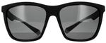 Polaroid Rectangle Mens Schwarz Grau Grau Polarisierte Sonnenbrille