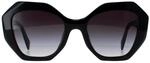 Prada Rund Damen Schwarz Grau Gradient PR16WS