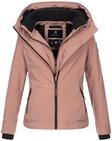 Marikoo Damen &Uuml;bergangsjacke Erdbeere mit Doppelkragen & Fleece-Innenfutter