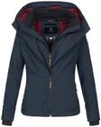 Marikoo Damen &Uuml;bergangsjacke Erdbeere mit Doppelkragen & Fleece-Innenfutter