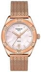 Tissot PR 100 Sport Chic Damenrosegolduhr T1019103315100