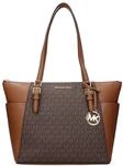 Michael Kors braune Leder-Umh&auml;ngetasche