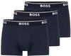 Lot 3 boxers coton stretch Hugo Boss Pour Homme en Bleu Marine